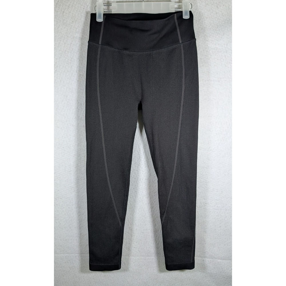 Aerie OFFLINE Seamless High Waisted Waffle Knit Leggings Gray cropped Womens M